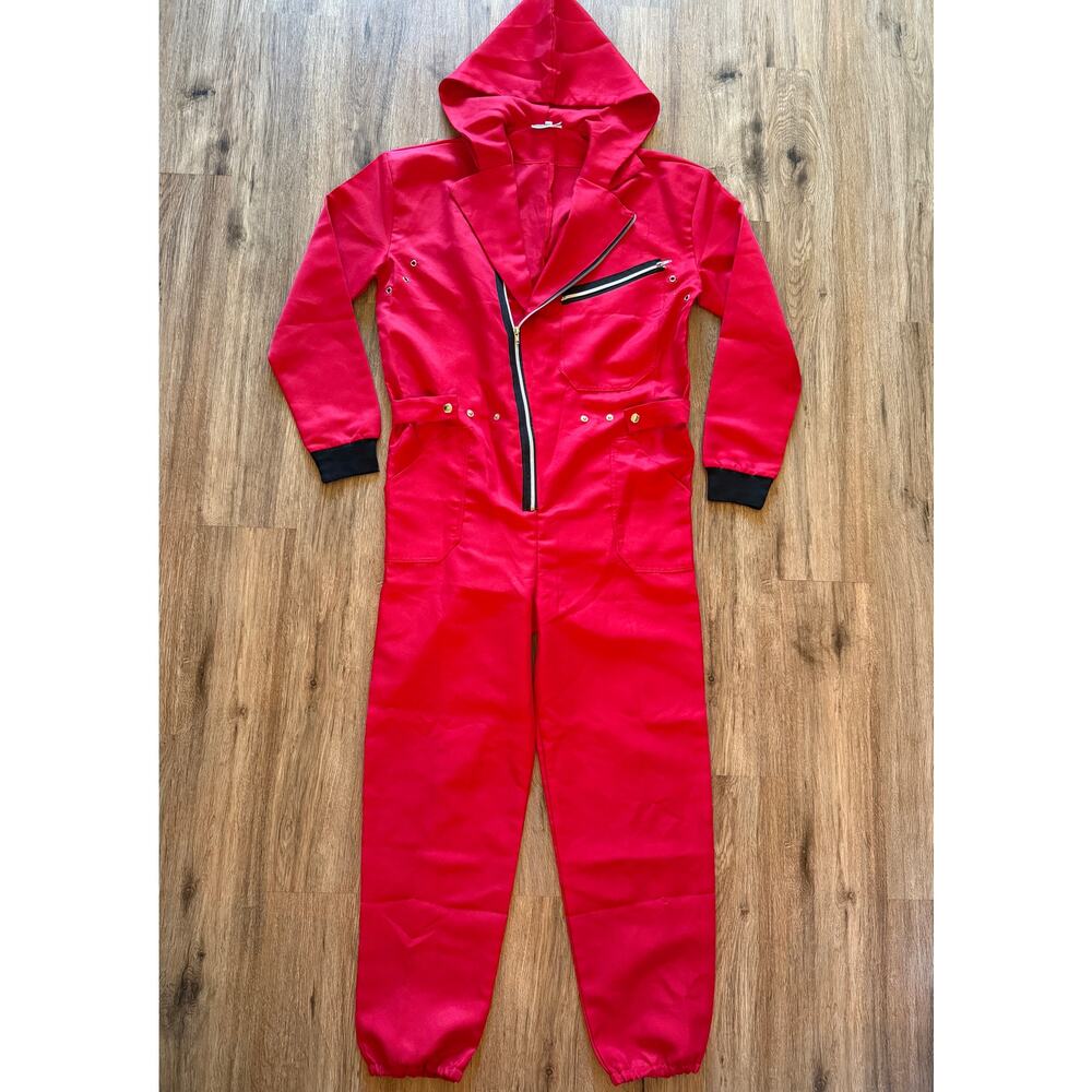 House of Paper Dali Cosplay Costume Red Jumpsuit Halloween Outfits Props Unisex